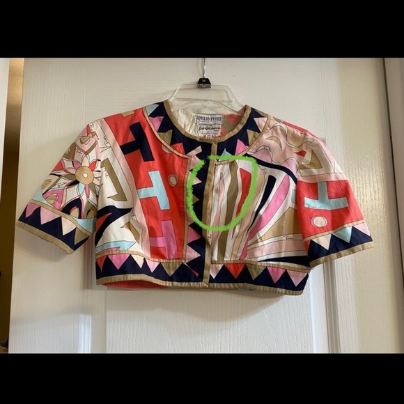VINTAGE EMILIO PUCCI CROP TOP - Picture 14 of 16